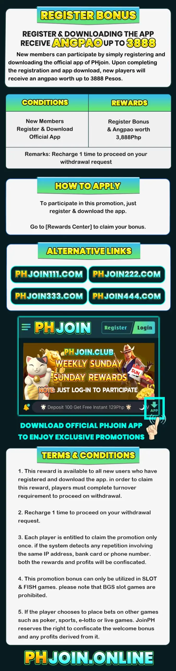 NEW PLAYER REGISTER BONUS