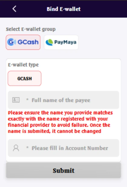 PHJOIN Withdrawal